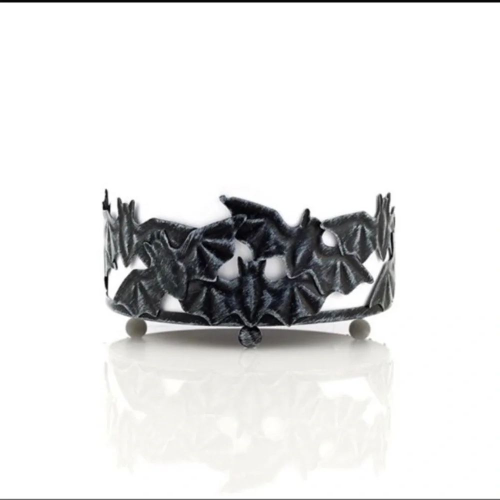 NEW Gold Canyon Bats Wrap Halloween Candle Holder